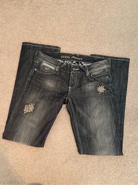 Vintage Y2K Studded Guess Premium Jeans Bootcut Daredevil Size 30